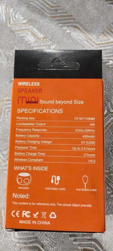 Mini Portable Wireless Bluetooth & Rechargeable Speaker – Wireless Bluetooth Mini Speaker With Card Slot