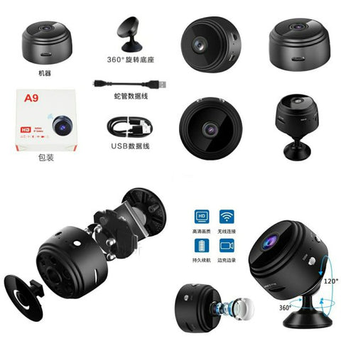 A9 1080p Hd Magnetic Wifi Camera With Hdsf App