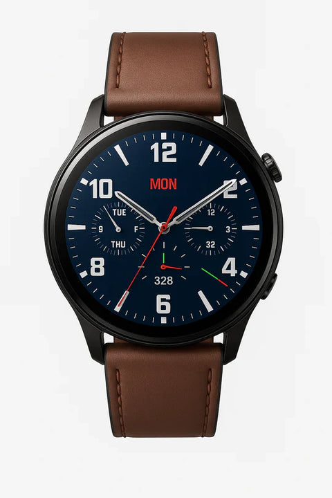 Classic Smart Watch with Stainless Steel Case