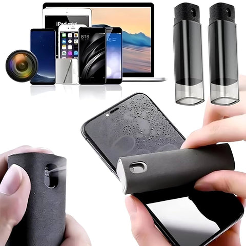 2-in-1 Mobile Screen Cleaning Spray with Microfiber Wipe